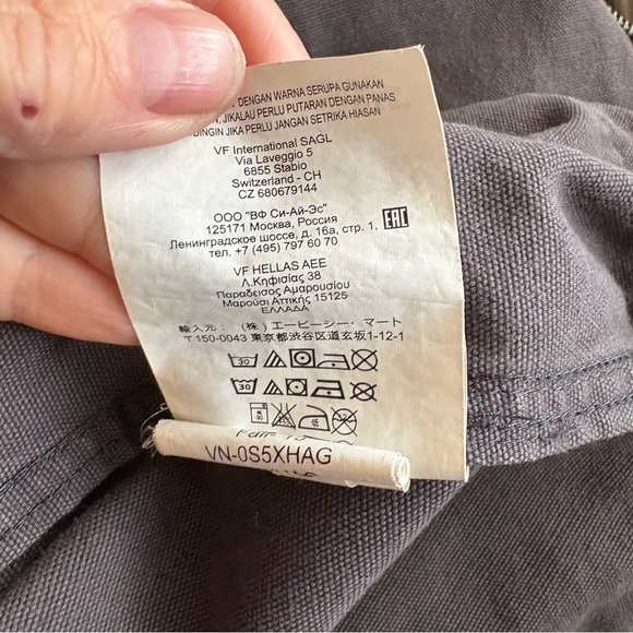 Vans Women’s Grey Cotton Utility Jacket with Hood – Size Small - Picture 9 of 9